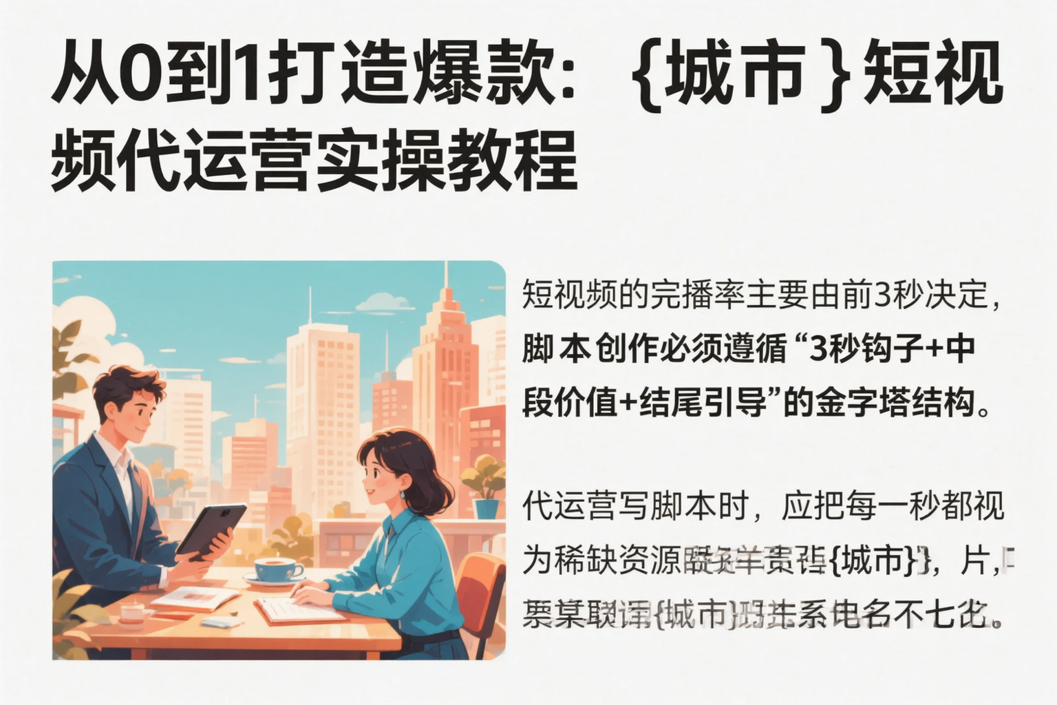 从0到1打造爆款:丽江短视频代运营实操教程