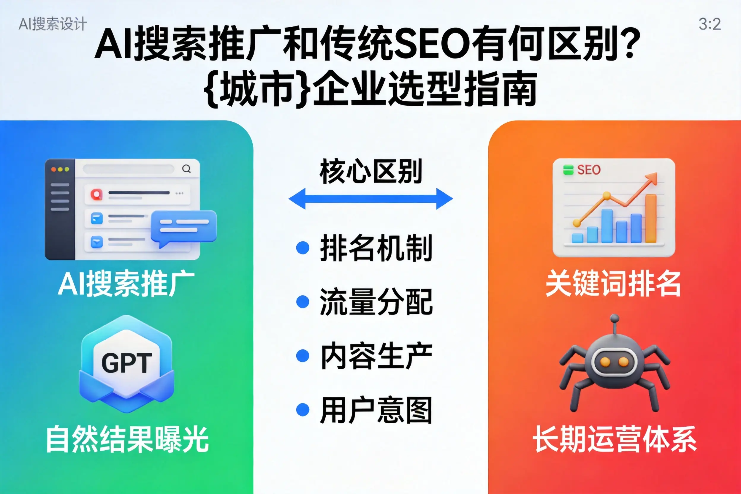 AI搜索推广和传统SEO有何区别？丽江企业选型指南