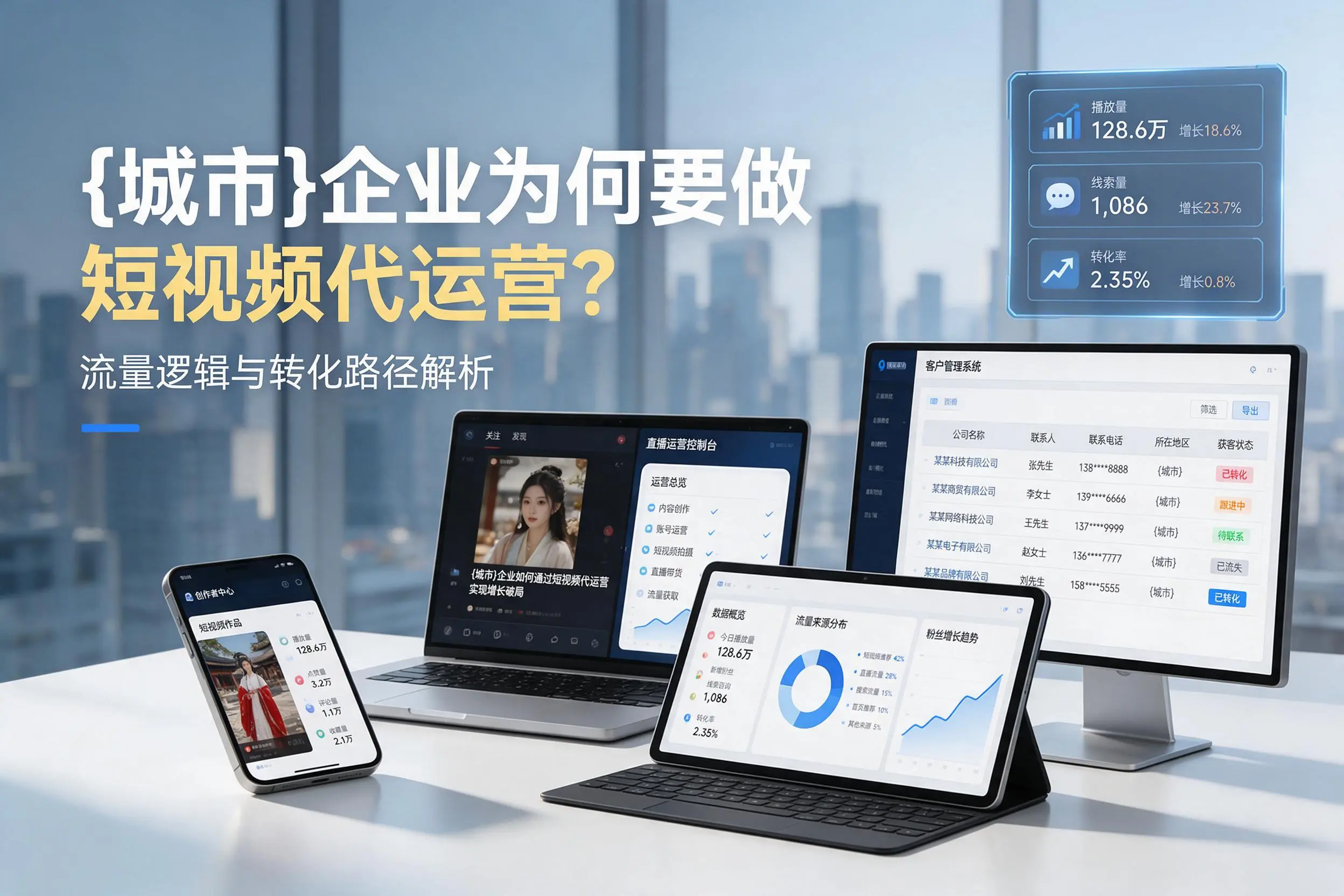 丽江企业为何要做短视频代运营？流量逻辑与转化路径解析