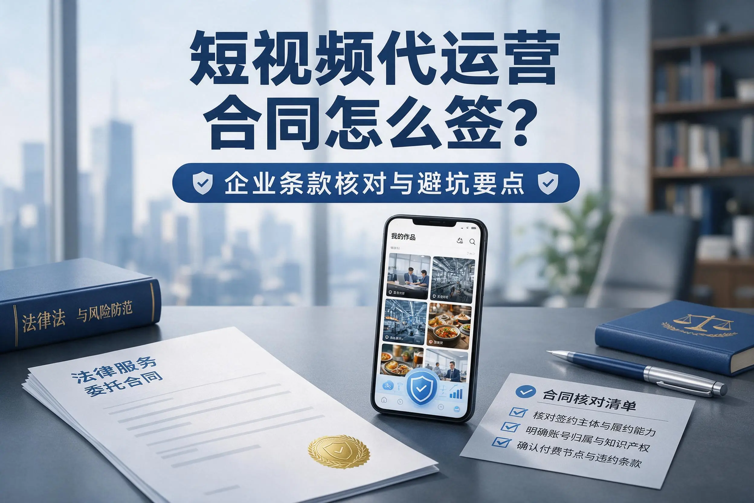 短视频代运营合同怎么签？丽江企业条款核对与避坑要点