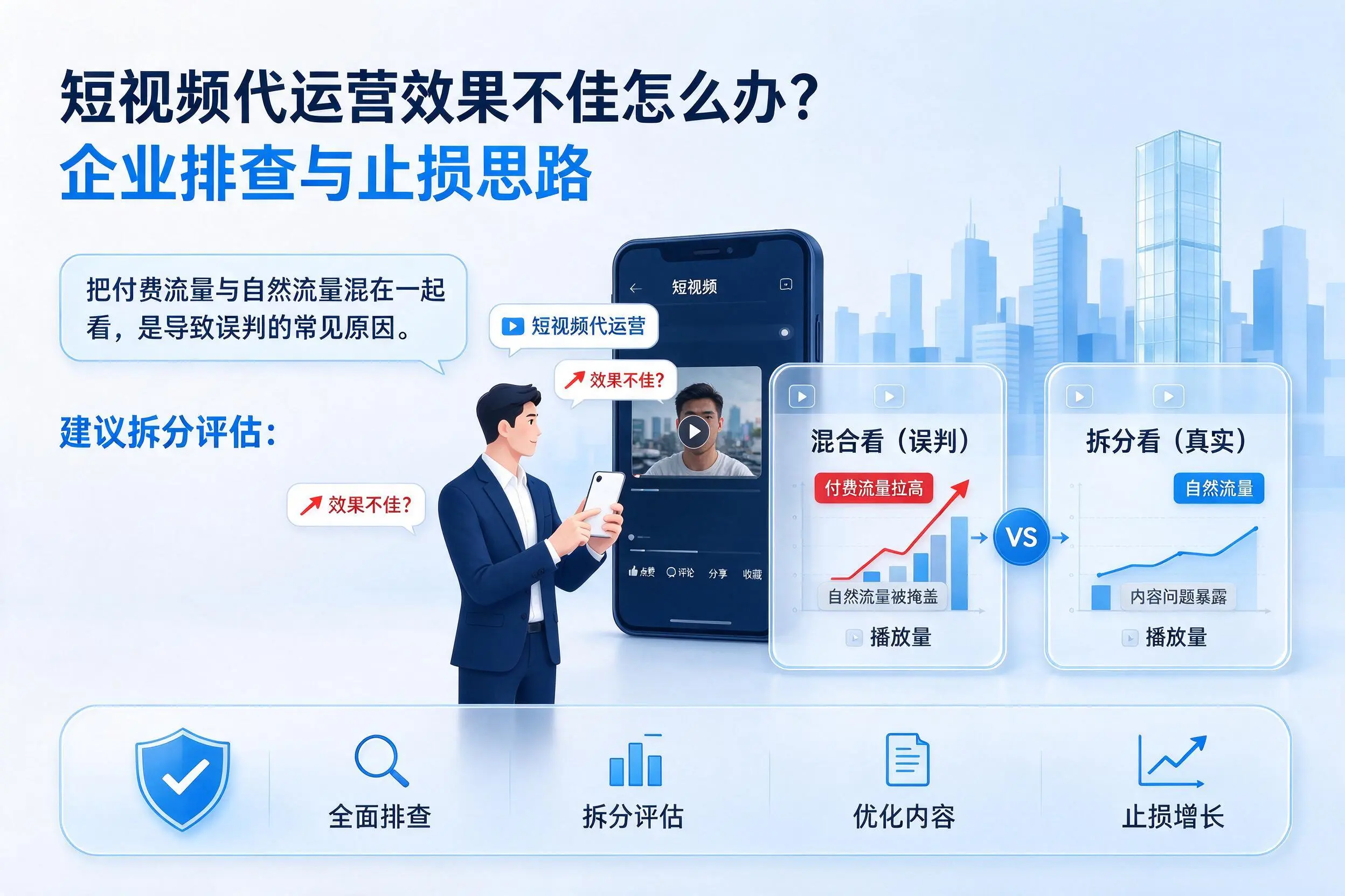 短视频代运营效果不佳怎么办?丽江企业排查与止损思路