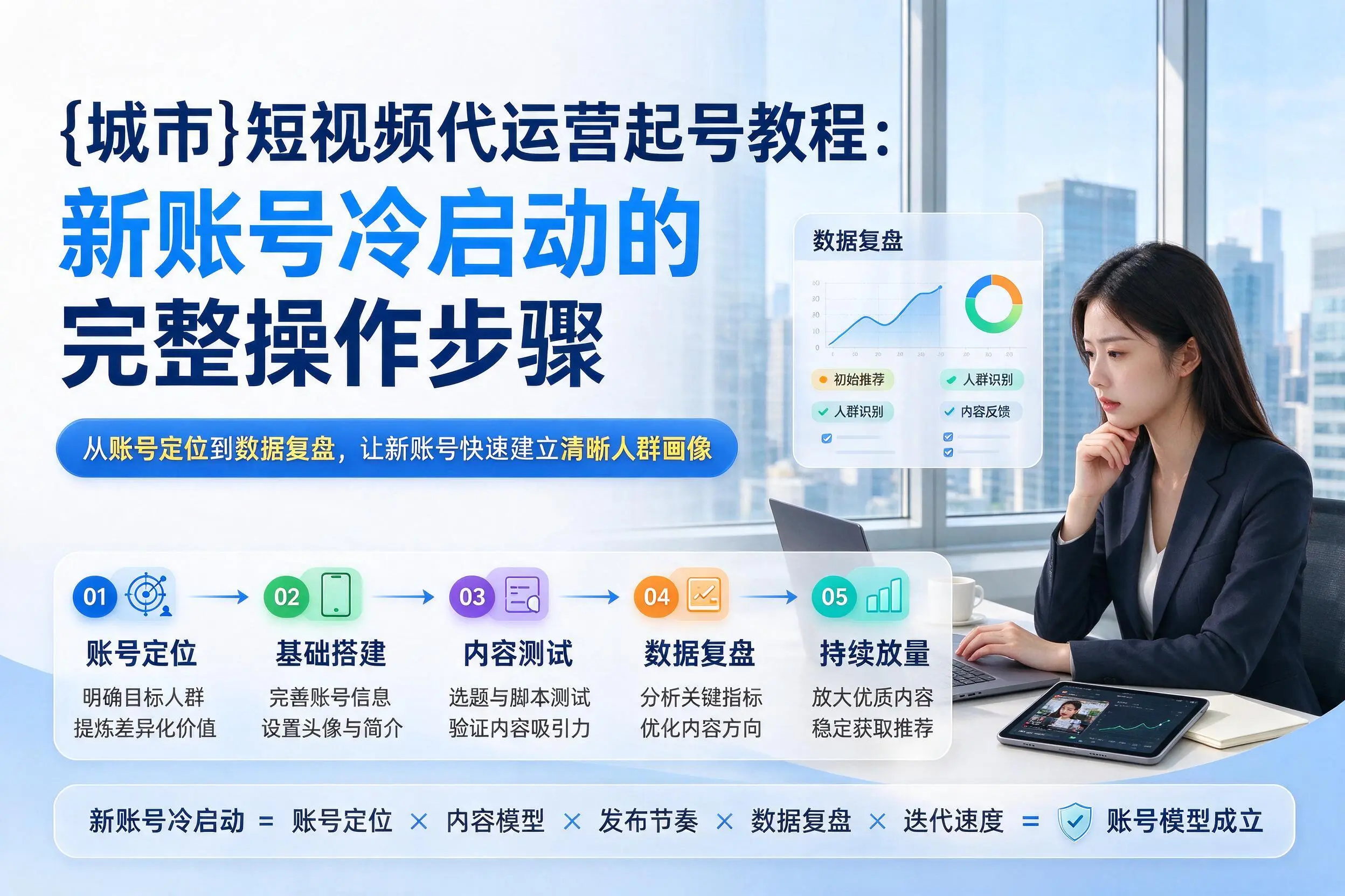 丽江短视频代运营起号教程:新账号冷启动的完整操作步骤