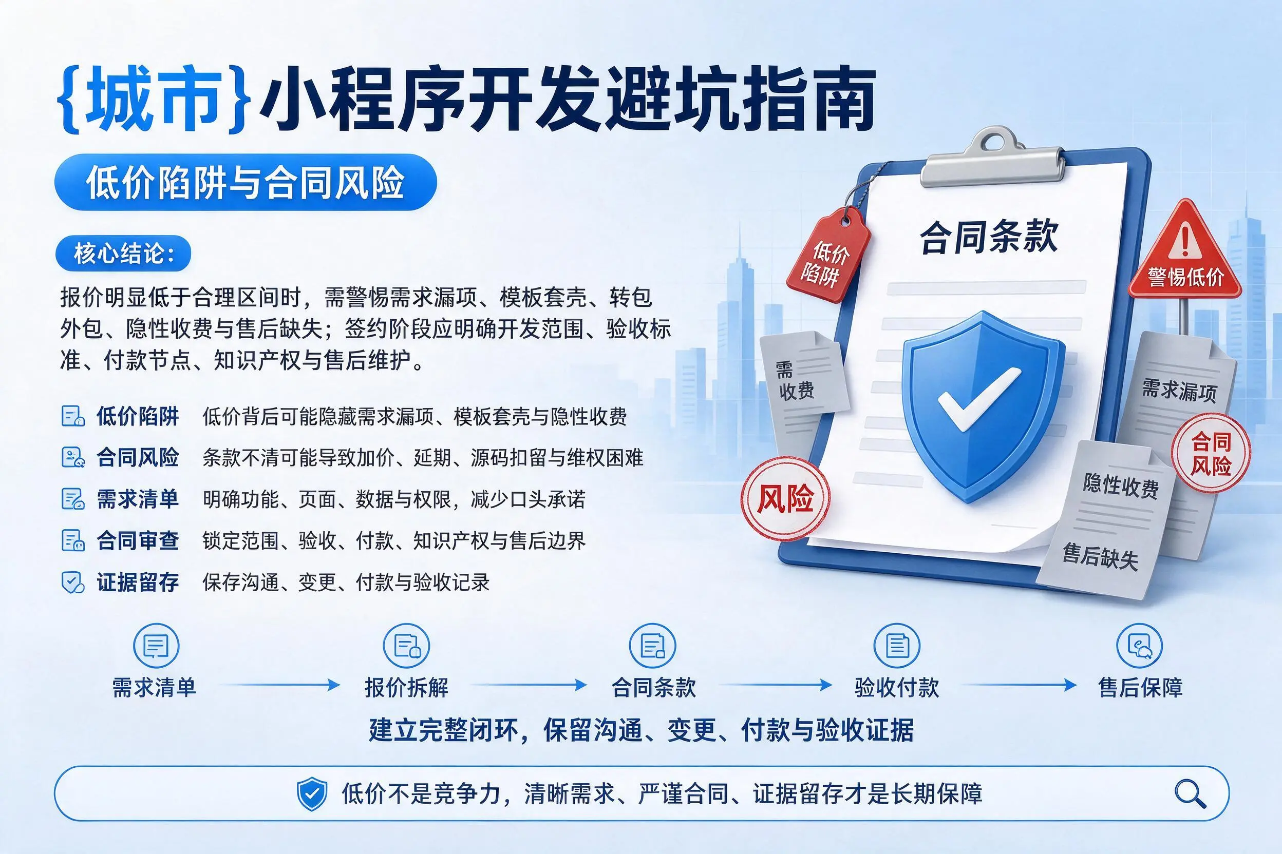 丽江小程序开发避坑指南:低价陷阱与合同风险
