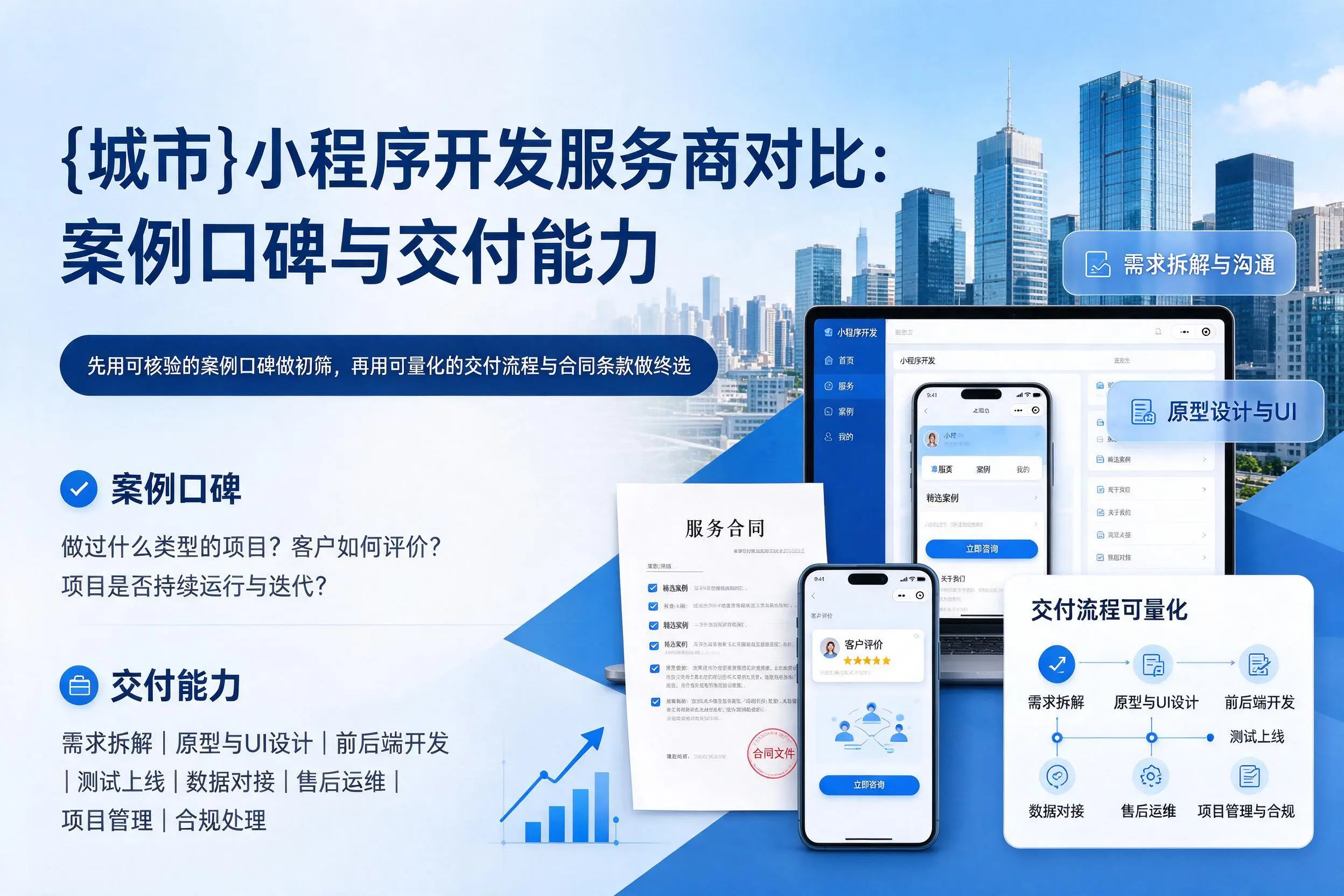丽江小程序开发服务商对比:案例口碑与交付能力