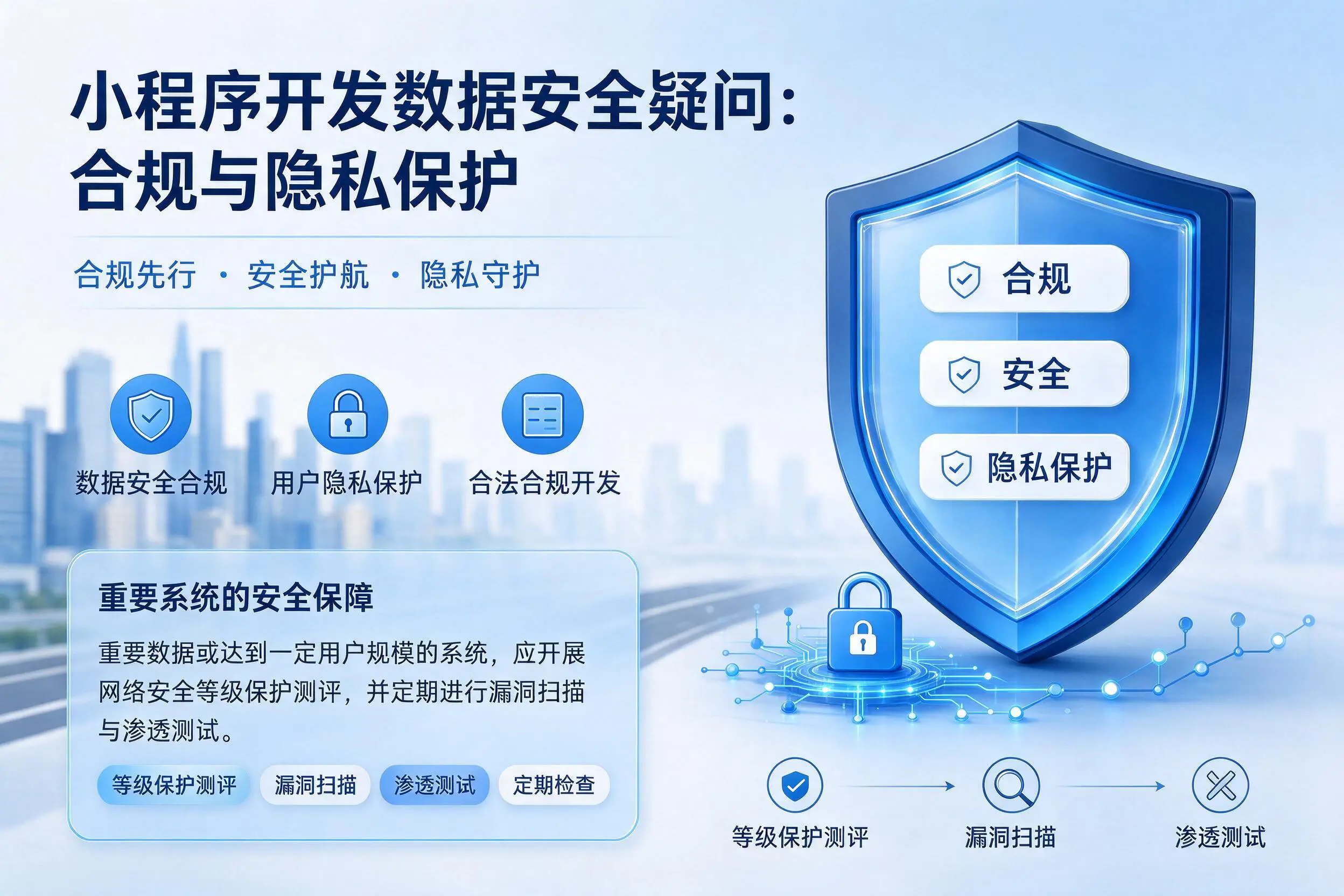 丽江小程序开发数据安全疑问:合规与隐私保护