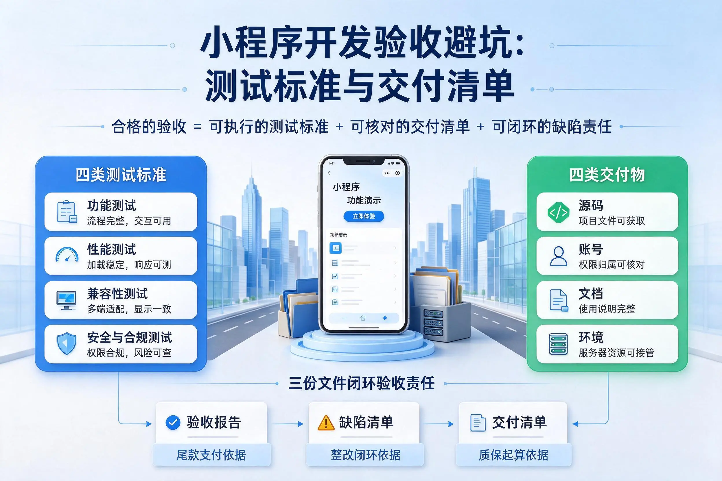 丽江小程序开发验收避坑：测试标准与交付清单