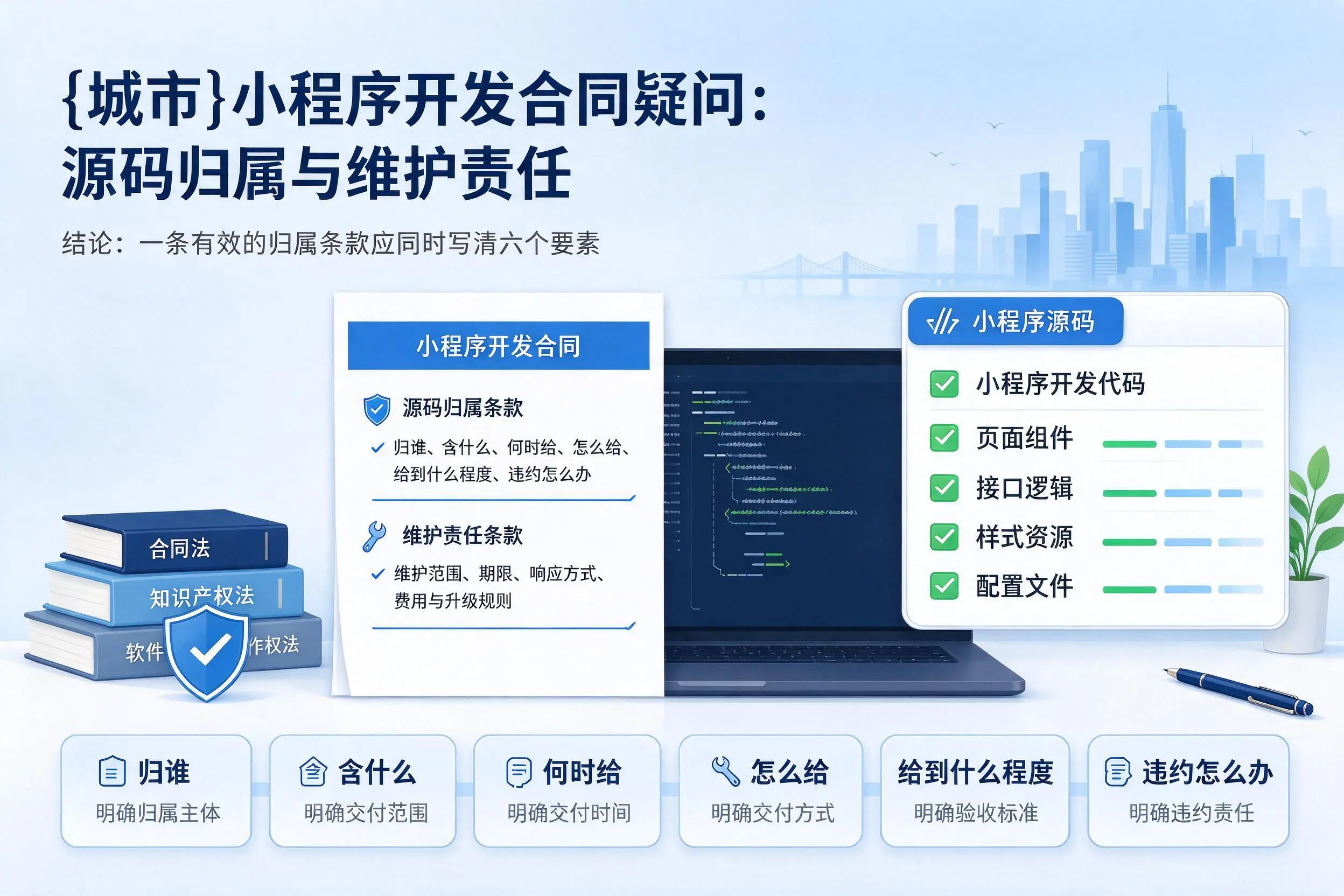 丽江小程序开发合同疑问：源码归属与维护责任