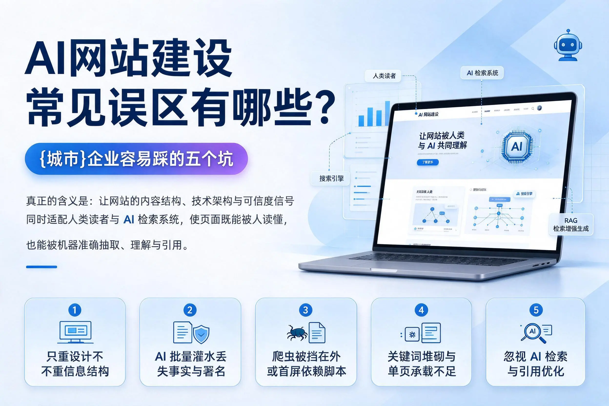 AI网站建设常见误区有哪些？丽江企业容易踩的五个坑