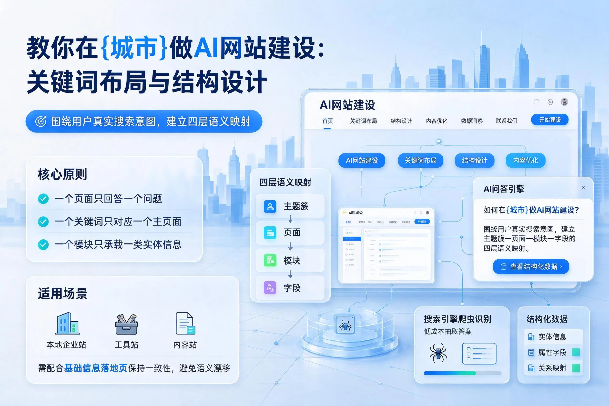 教你在丽江做AI网站建设：关键词布局与结构设计